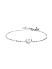 Bracciale Marlù Donna Nel Mio Cuore 15BR070-W in Acciaio Silver con Cuore Perla