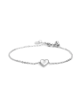 Bracciale Marlù Donna Nel Mio Cuore 15BR070-W in Acciaio Silver con Cuore Perla