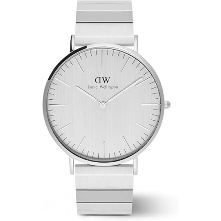 Orologio Uomo Daniel Wellington Classic piano link DW00100775 in Acciaio Silver 40mm