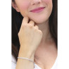 Bracciale Donna Tennis Brosway BEI027 Desideri in Acciaio Silver con Cuore
