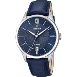 Orologio Uomo Festina F20426/2 in Acciaio e Cinturino Pelle Blu 43mm