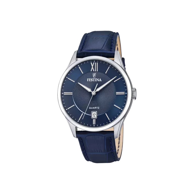 Orologio Uomo Festina F20426/2 in Acciaio e Cinturino Pelle Blu 43mm Orologio Uomo Festina F20426/2 in Acciaio e Cinturino Pelle Blu 43mm