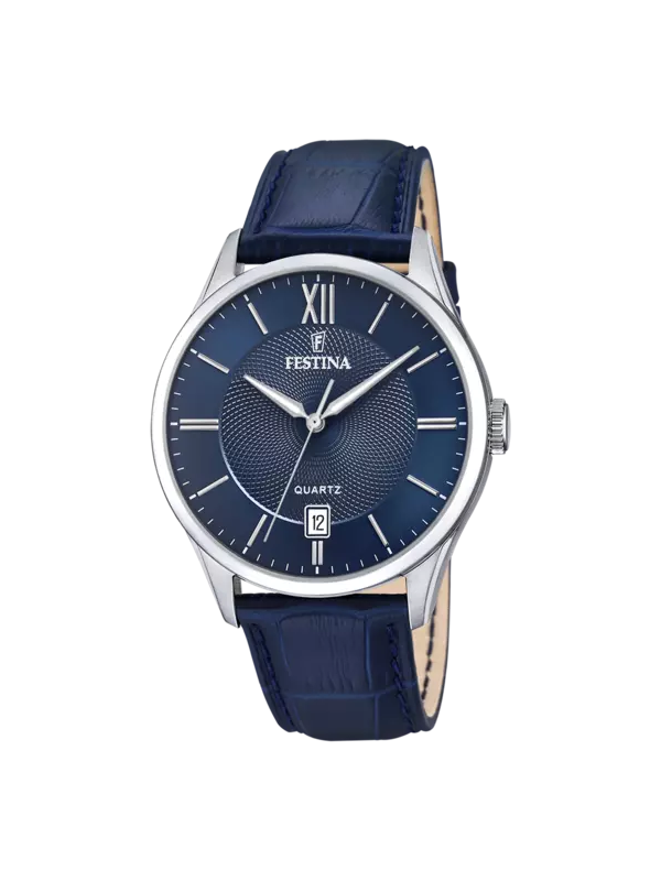 Orologio Uomo Festina F20426/2 in Acciaio e Cinturino Pelle Blu 43mm
