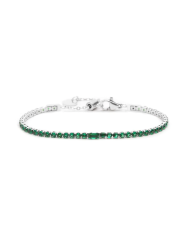 Bracciale Donna Maralù Tennis 31BR0006-S Sparkles Colorful in Acciaio Verde