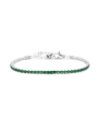 Bracciale Donna Maralù Tennis 31BR0006-S Sparkles Colorful in Acciaio Verde