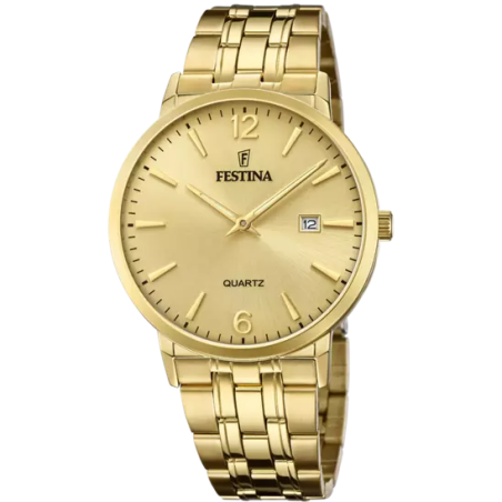 Orologio Uomo Festina Classic F20513/3 in Acciaio Oro 41mm