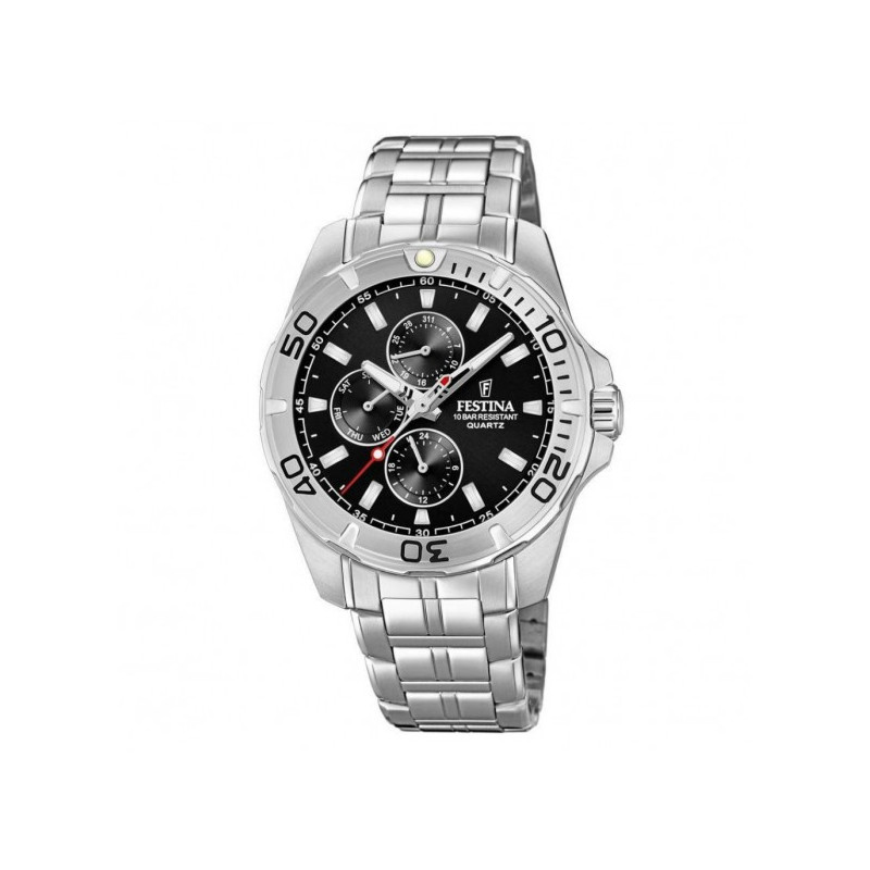 Orologio Uomo Festina Cronografo F20445/3 in Acciaio Silver 43mm Orologio Uomo Festina Cronografo F20445/3 in Acciaio Silver 43mm
