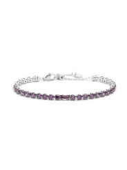 Bracciale Donna Maralù Tennis 31BR0007-P Sparkles Colorful in Acciaio Viola