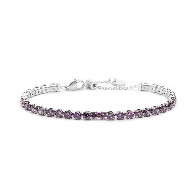 Bracciale Donna Maralù Tennis 31BR0007-P Sparkles Colorful in Acciaio Viola Bracciale Donna Maralù Tennis 31BR0007-P Sparkles Colorful in Acciaio Viola