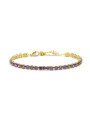 Bracciale Donna Maralù Tennis 31BR0007G-P Sparkles in Acciaio Oro e Viola