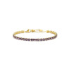Bracciale Donna Maralù Tennis 31BR0007G-P Sparkles in Acciaio Oro e Viola