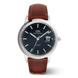 Orologio Uomo Daniel Wellington iconic link automatic DW00100755 Pelle Marrone 40mm