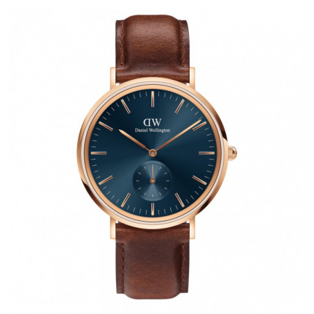 Orologio Solo Tempo Uomo Daniel Wellington DW00100708 Cinturino in Pelle Marrone