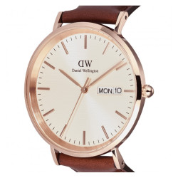 Orololgio Unisex Daniel Wellington DW00100829 Classic day display Cinturino Pelle Marrone