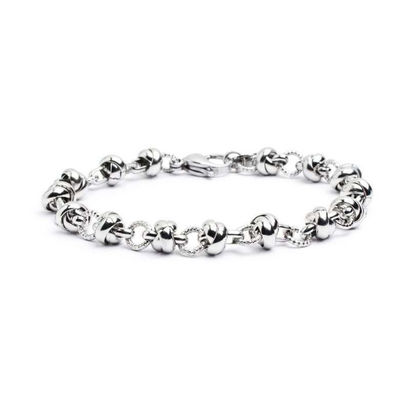 Bracciale Donna Marlù Rigido 2BR0087 in Acciaio Torchon con Perlina Bracciale Donna Marlù Rigido 2BR0087 in Acciaio Torchon con Perlina