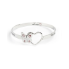 Bracciale Rigido Marlù 15BR035 FARFALLA in Acciaio Silver