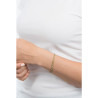 Bracciale Donna Tennis Brosway Desideri BEI011 in Acciaio Oro Giallo e Zirconi