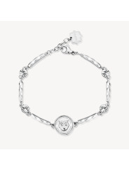 Bracciale Donna Brosway Chakra BHKB121 in Acciaio Silver con Gufo Intelligenza