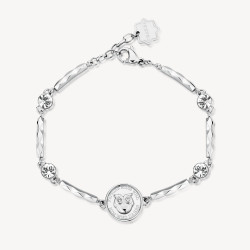 Bracciale Donna Brosway Chakra BHKB121 in Acciaio Silver con Gufo Intelligenza
