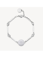 Bracciale Donna Brosway Chakra BHKB121 in Acciaio Silver con Gufo Intelligenza