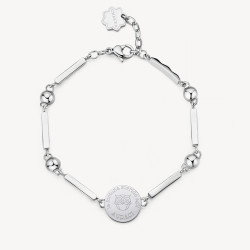 Bracciale Donna Brosway Chakra BHKB121 in Acciaio Silver con Gufo Intelligenza