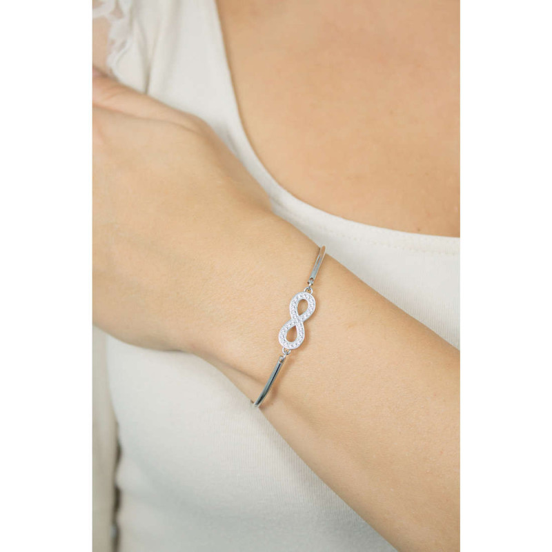 Bracciale Donna Brosway Chakra BHK68 in Acciaio Simbolo Infinito con