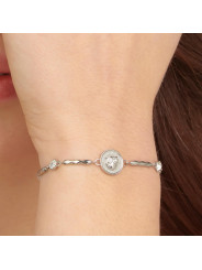 Bracciale Donna Brosway Chakra BHKB121 in Acciaio Silver con Gufo Intelligenza