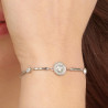 Bracciale Donna Brosway Chakra BHKB121 in Acciaio Silver con Gufo Intelligenza