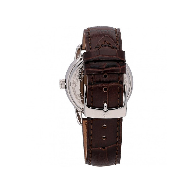Mdc Orologio Da Uomo Ultra Sottile - Cinturino In Pelle Marrone, Quarzo Giapponese, 40 Mm