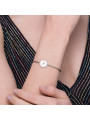 Bracciale Donna Brosway Chakra BHK125 in Acciaio Silver Lettera B