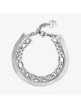 Bracciale da Donna Tennis Doppio Filo Brosway Symphonia BYM111 in Acciaio Silver