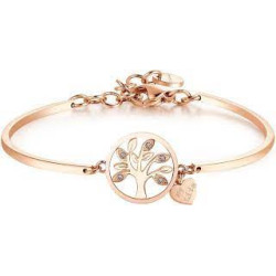 Bracciale Donna Brosway BHK401 in Acciaio Pvd Oro Rosa Albero della Vita