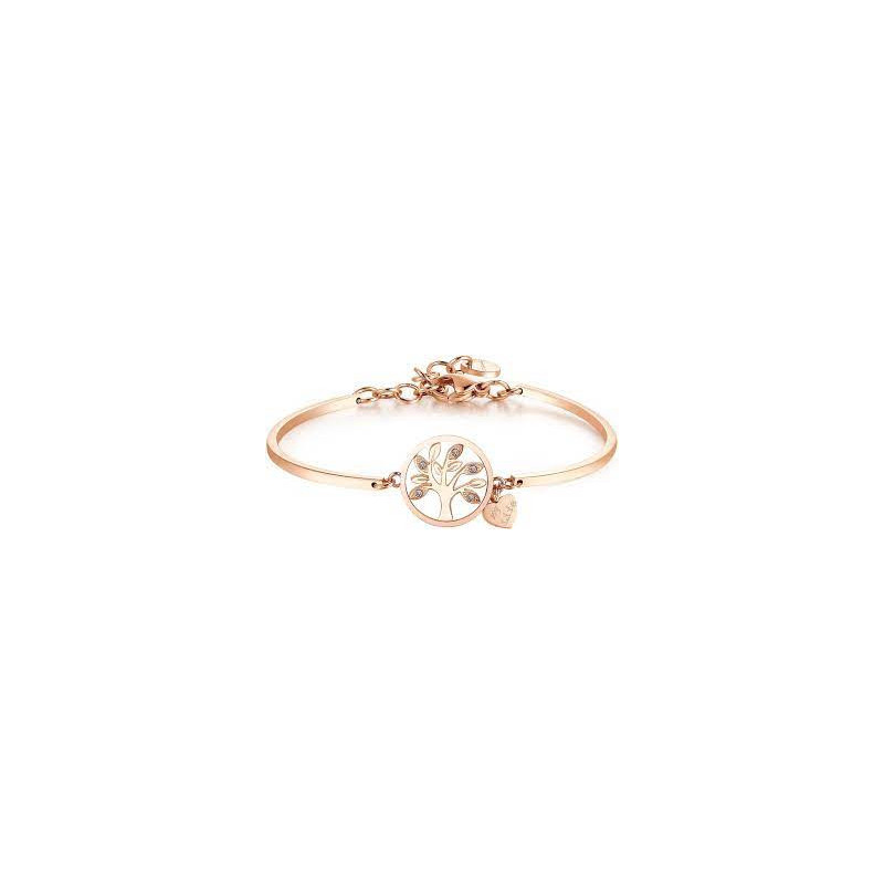Bracciale Donna Brosway BHK401 in Acciaio Pvd Oro Rosa Albero della Vita Bracciale Donna Brosway BHK401 in Acciaio Pvd Oro Rosa Albero della Vita