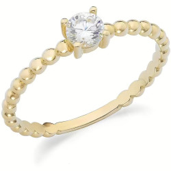 Anello Donna Ambrosia in Oro Giallo 375% con Zirconi KAAZ 010