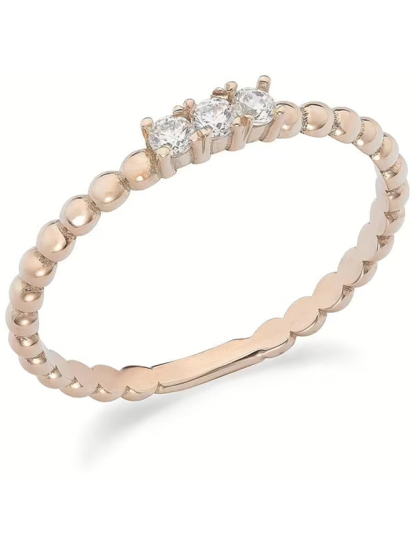 copy of Anello Donna Ambrosia in Oro Bianco 375% con Zirconi KAAZ 011