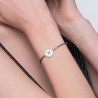 Bracciale Donna Brosway Chakra BHK127 in Acciaio Silver Iniziale Lettera D