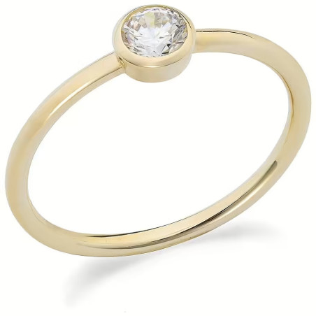 copy of Anello Donna Ambrosia in Oro Bianco 375% con Zirconi KAAZ 011