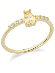 Anello Donna Ambrosia in Oro Giallo 375% con Zirconi Gialli KAAZ 023