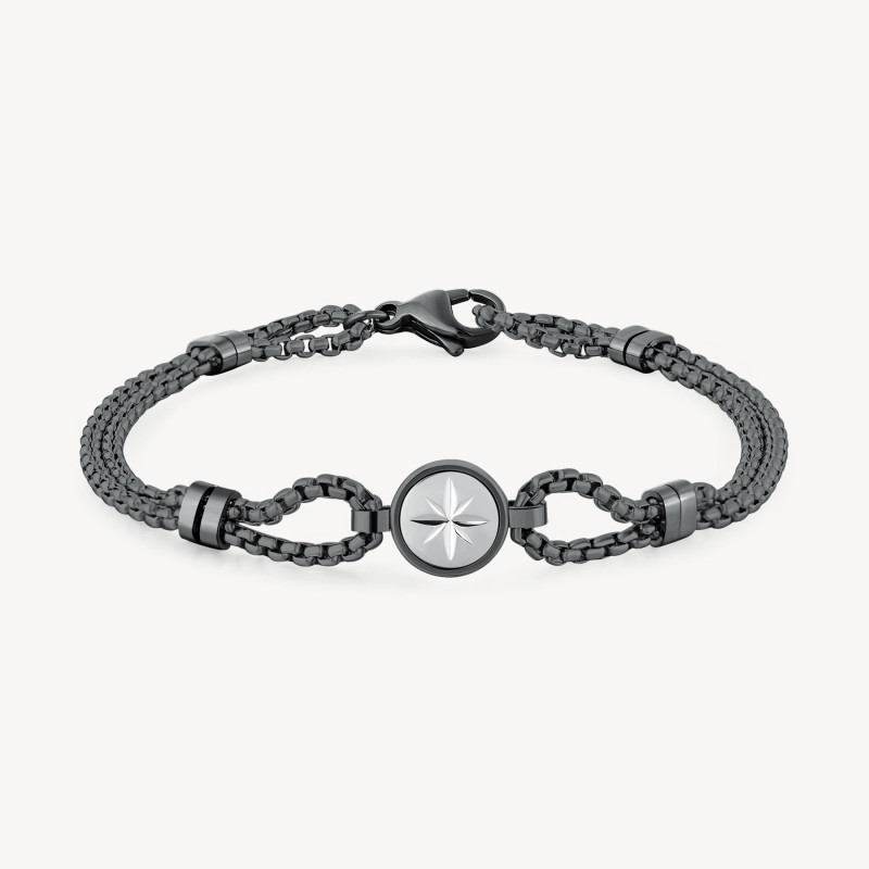 Bracciale Uomo Brosway Poseidon BPN12 in Acciaio Pvd Ruteino Rosa dei Venti Bracciale Uomo Brosway Poseidon BPN12 in Acciaio Pvd Ruteino Rosa dei Venti