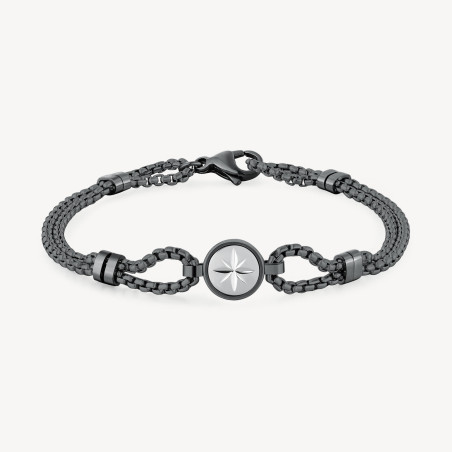 Bracciale Uomo Brosway Poseidon BPN12 in Acciaio Pvd Ruteino Rosa dei Venti