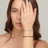 Bracciale Donna Brosway Chakra BHKB130 Portafortuna in Acciaio Silver e Nero Gufo