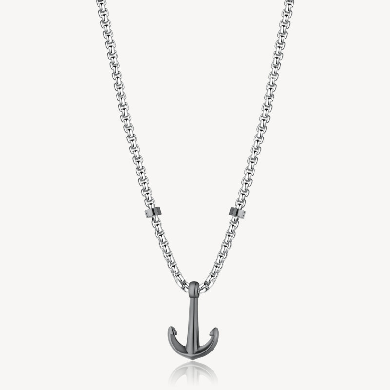Collana Uomo Brosway Poseidon BPN02 in Acciaio Silver con Ancora Collana Uomo Brosway Poseidon BPN02 in Acciaio Silver con Ancora