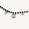 Bracciale Donna Brosway Chakra BHKB130 Portafortuna in Acciaio Silver e Nero Gufo