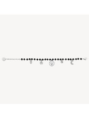 Bracciale Donna Brosway Chakra BHKB130 Portafortuna in Acciaio Silver e Nero Gufo