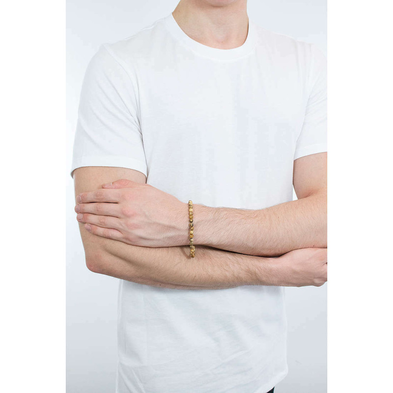 Bracciale Uomo Brosway Shanti BTH13 in Acciaio con Pietre Paesina