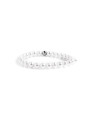 Bracciale Donna Marlù Elastico15BR031-6 con Perle Sintetiche Bianche e Centrale Acciaio