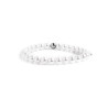 Bracciale Donna Marlù Elastico15BR031-6 con Perle Sintetiche Bianche e Centrale Acciaio