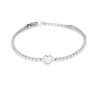 Bracciale Tennis Donna Liujo LJ2442 in Acciaio Silver Zirconi e Cuore Centrale