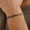Bracciale Donna Brosway Backliner BBC12 in Acciaio Pvd Oro e Nero Rosa Dei Venti