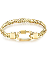 Bracciale Uomo Brosway Naxos BNX20B in Acciaio e Pvd Oro 22cm